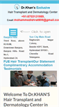 Mobile Screenshot of besthairtransplant.in